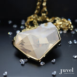 Juvel Fancy Golden Shadow Necklace (14K Gold Plated)