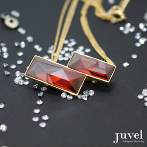 Juvel Double Red Magma (14K Gold Plated)