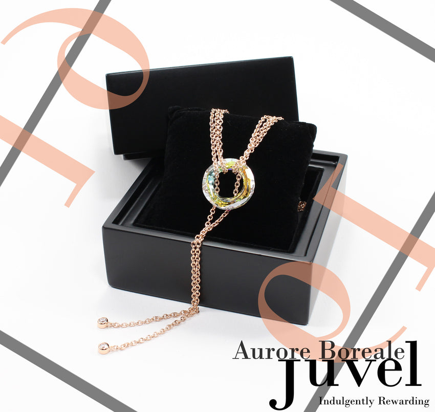 Juvel Gatsby Aurore Boreale Necklace (19K Pink Gold Plated)