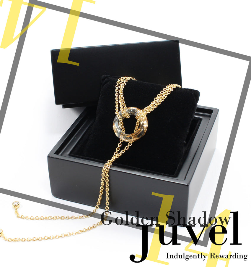 Juvel Gatsby Golden Shadow Necklace (14K Gold Plated)