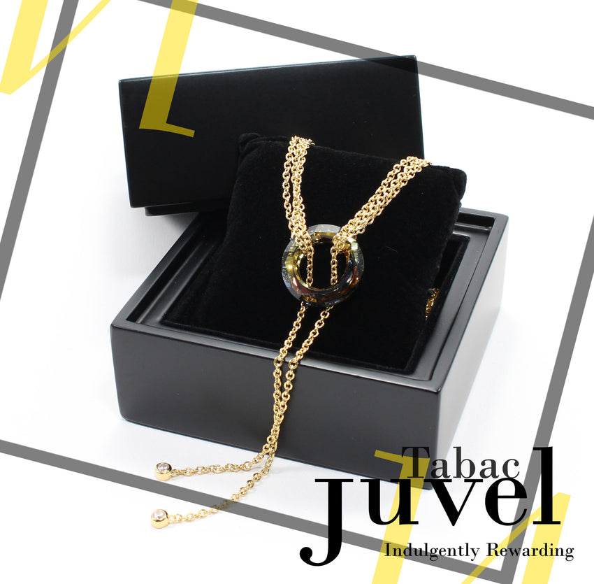 Juvel Gatsby Tabac Necklace (14K Gold Plated)