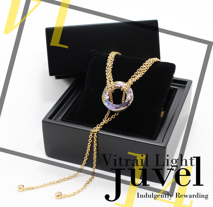 Juvel Gatsby Vitrail Light Necklace (14K Gold Plated)