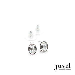 Juvel Clear Oval Earrings