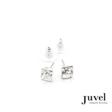 Juvel Clear Square 0.7 Earrings