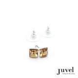 Juvel Light Smoked Topaz Square 0.7 Earrings