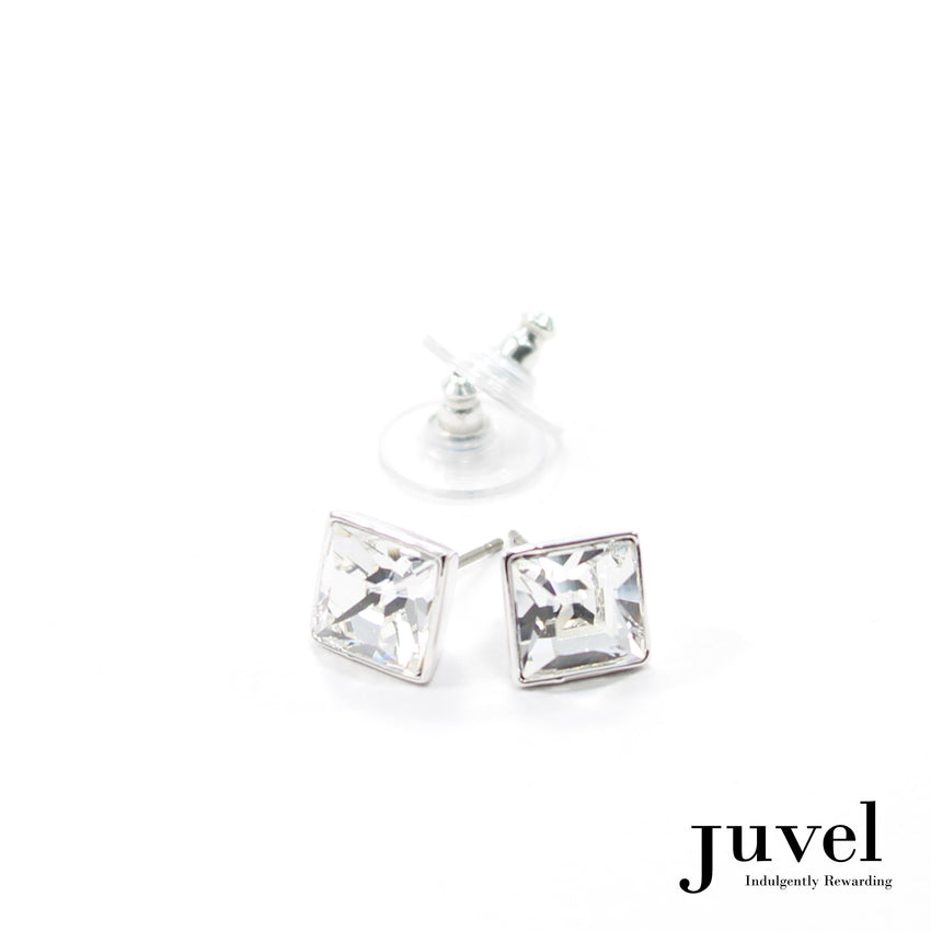 Juvel Clear Square 0.9 Earrings