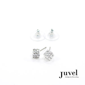 Juvel Dice 4 Clear Earrings